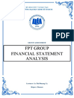 Fpt Group Financial Statement Analysis: Trường Đại Học Kinh Tế Tp.Hcm