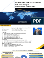 Global Tax Policy of The Digital Economy: Prof. John Hutagaol Director of International Taxation, DGT