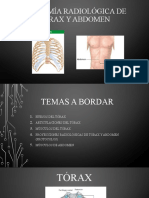 Anatomía Radiológica de Tórax y Abdomen Presentacion