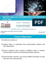 Special Topics in Communication and Networks (CSC709)