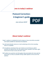 Postural Correction: A Beginner's Guide: Welcome To Today's Webinar