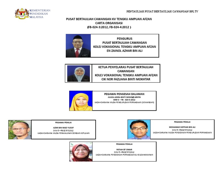 Carta Organisasi Bpp Pdf