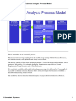 Business Analysis Process Model
