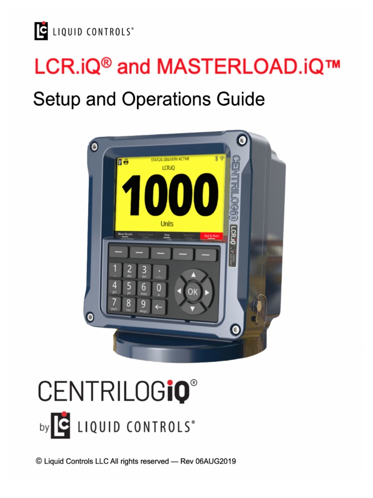 LCR Iq and MASTERLOAD Iq Setup and Operations PDF