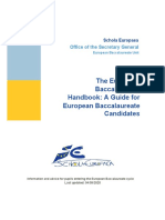 The European Baccalaureate Handbook: A Guide For European Baccalaureate Candidates