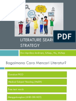 LITERATURE SEARCH STRATEGY USING PICO AND MESH