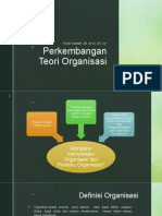 Perkembangan Teori Organisasi