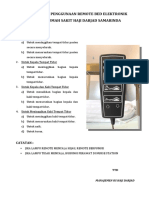 Penggunaan Remote Bed Elektrik