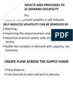 Design Products and Processes To Manage Demand Volatility: Self-Induced Volatility Can Be Removed by