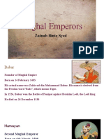 Mughal Emperors: Zainab Binte Syed