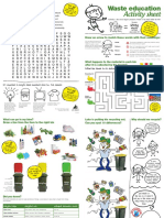 Waste Educational Worksheet