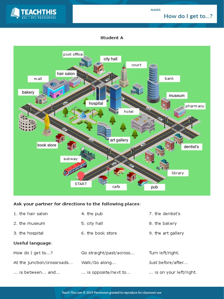 ESL EFL Directions Practice Guide | PDF