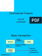 Commercial Finance: Paul Ali LAWS2024