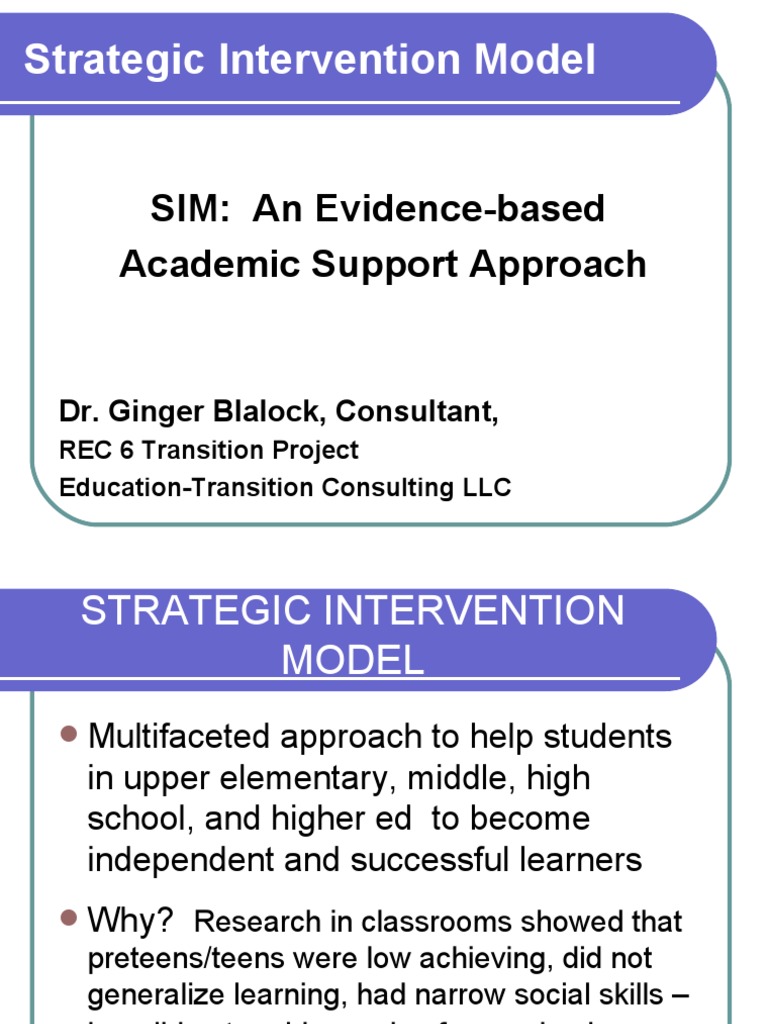 Evidence-Based Academic Support Model | PDF | Learning | Teachers