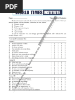 Personality Test 2