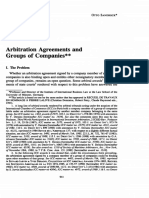 Groups of Companies : Arbitration Agreements and