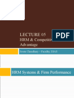 HRM & Competitive Advantage: Jiveta Chaudhary - Facullty, DIAS