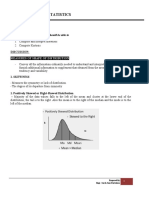 Probability and Statistics: Learning Objectives