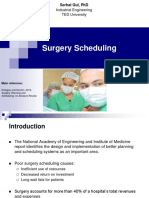Surgery Scheduling: Industrial Engineering TED University