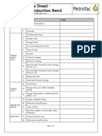 Data Sheet - Pipeline Induction Bend: Category Sl. Attribute Value