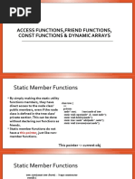 Week 4-Static, Const, Friend Function, Dynamic Arrays