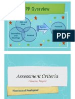 Personal Project Unpacking Assessment Criteria 2011