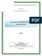 Syllabus - Cours Politique Des Affaires Et Gestion Stratégique