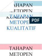 Tahapan Metopen Kualitatif