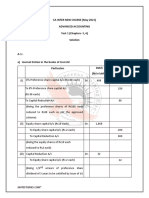 Ca Inter New Course (May 2021) Advanced Accounting Test-1 (Chapters-5, 6) Solution