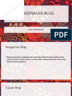 Pembuatan Blog Pada Blogger