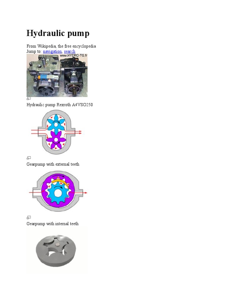 Hydraulic Pump | PDF | Pump | Manufactured Goods