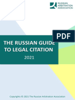 The Russian Guide To Legal Citation 2021
