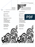 Paisley Border Wedding Invitation