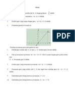 Latihan Soal Persamaan Garis Lurus