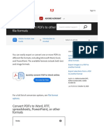 Convert or Export PDFs To Other File Formats, Adobe Acrobat