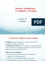 Human Resource Management: Gaining A Competitive Advantage: Training