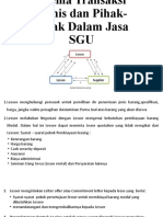 (Presentasi Ke 3) Skema Transaksi Bisnis Dan Pihak-Pihak Dalam Jasa SGU Baru