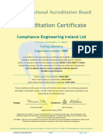 Compliance Engineering Ireland LTD: Testing Laboratory Registration Number: 088T