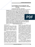 Bacteriology of Diabetic Foot in Tertiary Care Hospital Frequency, Antibiotic Susceptibility and Risk Factors