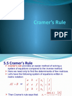 Cramer's Rule