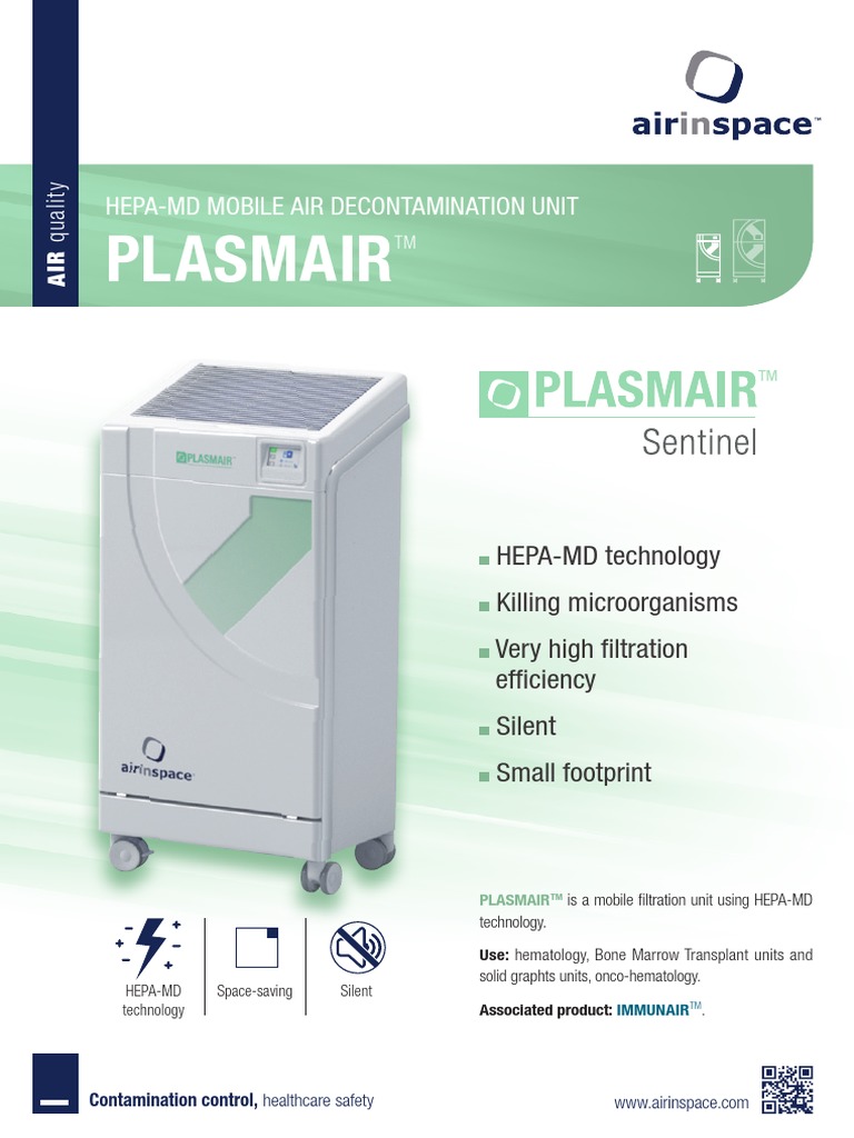 Plasmair: Hepa-Md Mobile Air Decontamination Unit | PDF | Humidity ...