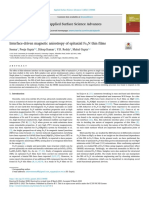 Applied Surface Science Advances: Seema, Pooja Gupta, Dileep Kumar, V.R. Reddy, Mukul Gupta