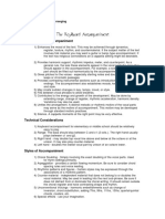 The Role of The Accompaniment: ASU - Instrumentation/Arranging Fall 1999 Dr. Crist Notes From Ostrander