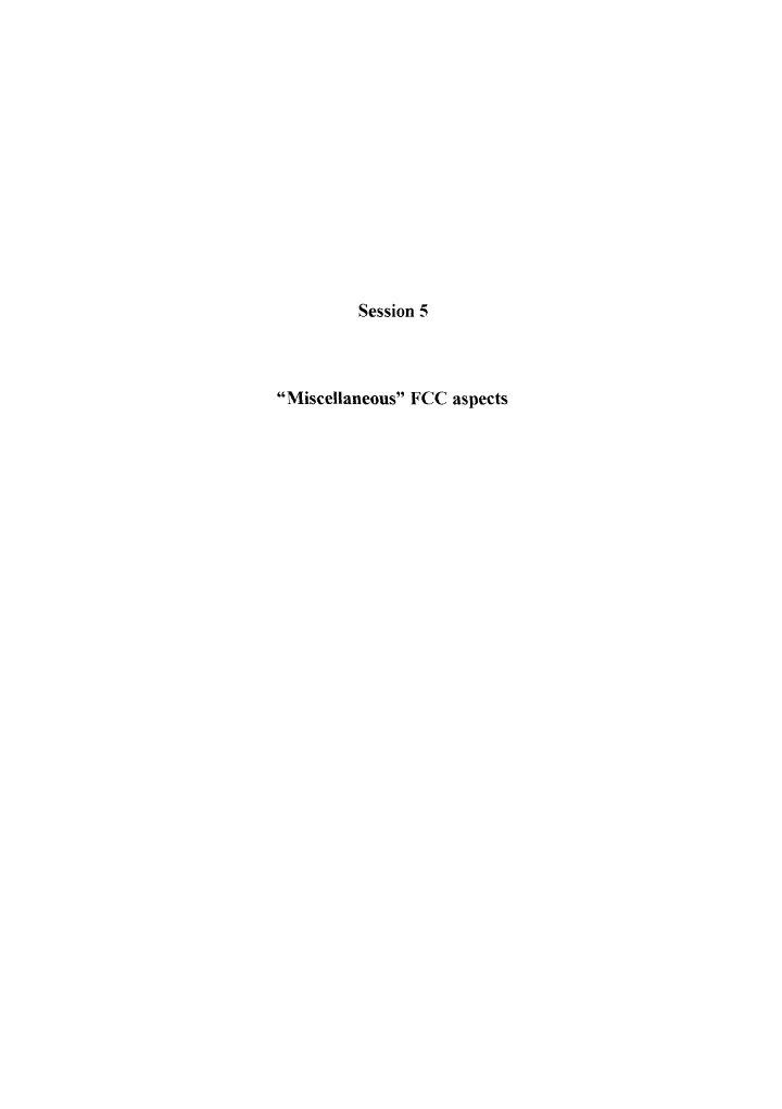 Miscellaneous FCC Aspects | PDF | Home & Garden | Science & Mathematics