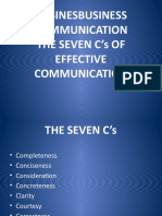 7 Cs To Effective Communication