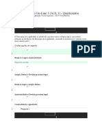 Avaliação On-Line (AOL 1) - Legislação Penal Aplicada