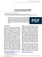 The Environmental, Social and Governance (ESG) Responsibilities of Landscape Architecture Firms