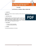 Taller - Interpretacion OHSAS 18001