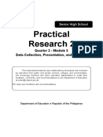 Practical Research 2: Quarter 2 - Module 5 Data Collection, Presentation, and Analysis