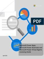 Power Apps, Power Automate and Power Virtual Agents Licensing Guide - Apr 2021